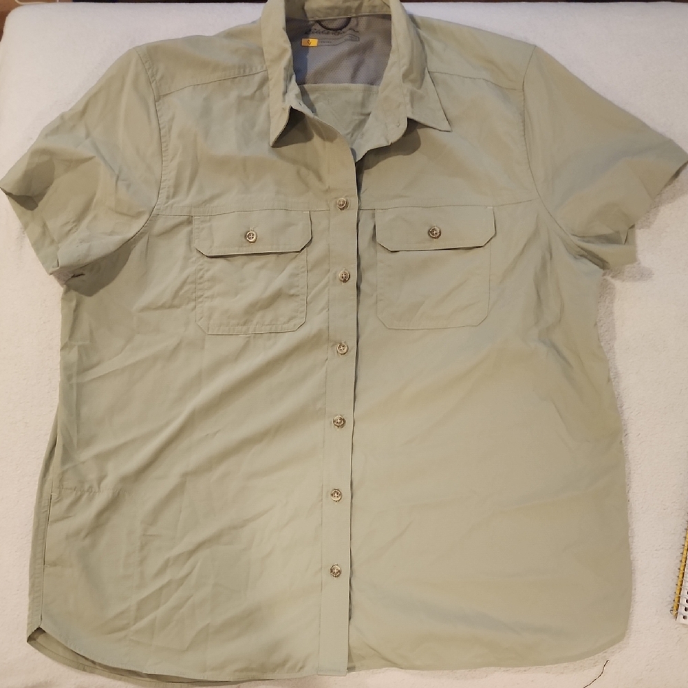 Eddie Bauer Travex Shirt Olive Green